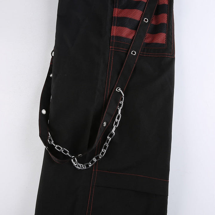 Pants for Women | Stylish, Comfortable & Versatile-Red/Black-S-State of Style