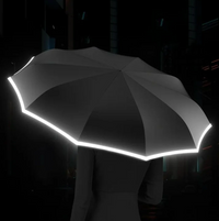 Reflective Storm Umbrella – AeroGlow