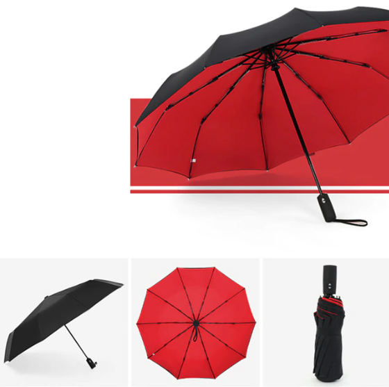 Storm-proof & Foldable Umbrella – AeroShield