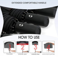 Storm-proof & Foldable Umbrella – AeroShield