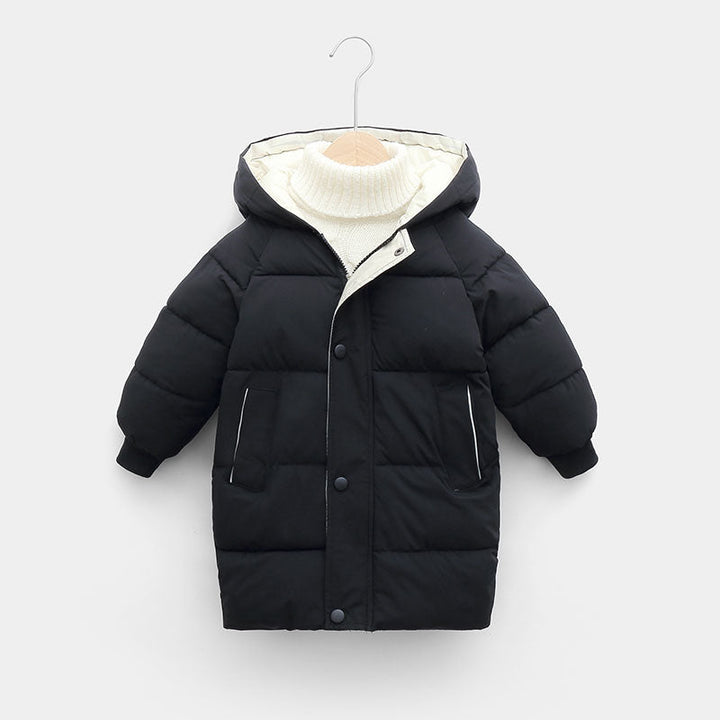 ParkasJacket – Women's Winter Jacket with Faux Fur Hood-Black-100-State of Style