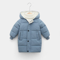 ParkasJacket – Women's Winter Jacket with Faux Fur Hood-Blue-100-State of Style