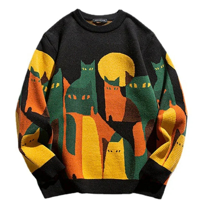 Patterned sweater for a Cozy and Stylish Look - Amara-Black-XS-State of Style