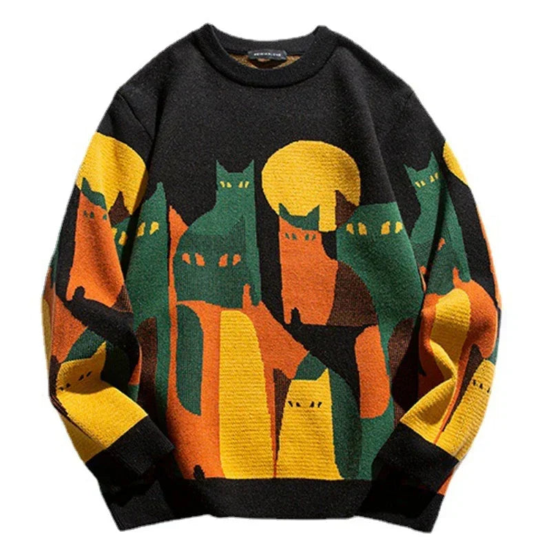 Patterned sweater for a Cozy and Stylish Look - Amara-Black-XS-State of Style