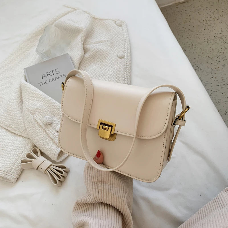 Paulina Traditional Bag – Chic & Versatile Crossbody Messenger Bag-Beige-State of Style