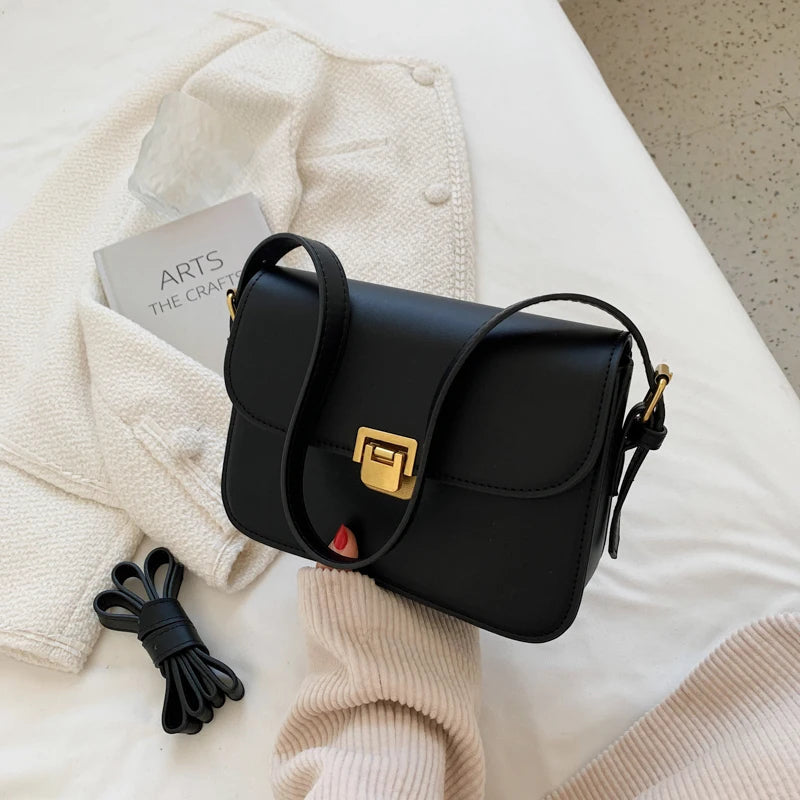 Paulina Traditional Bag – Chic & Versatile Crossbody Messenger Bag-Black-State of Style