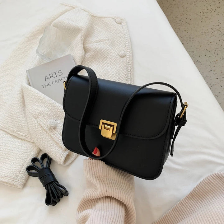 Paulina Traditional Bag – Chic & Versatile Crossbody Messenger Bag-Black-State of Style