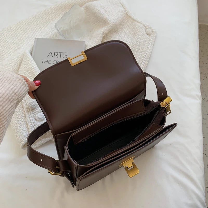 Paulina Traditional Bag – Chic & Versatile Crossbody Messenger Bag-Coffee-State of Style