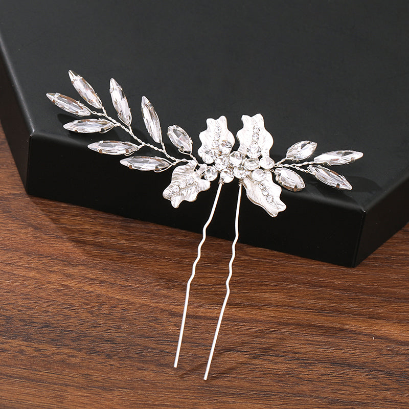 Pearl Flower Hair Clips – Elegant Bridal & Event Accessory-Light Gold-State of Style