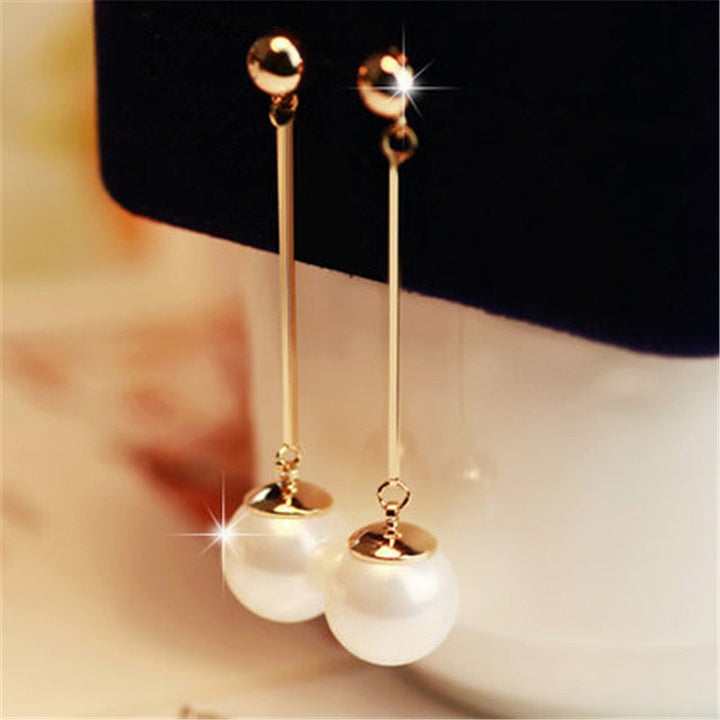Pearl hoop earrings in Luxury Design - Selena-State of Style