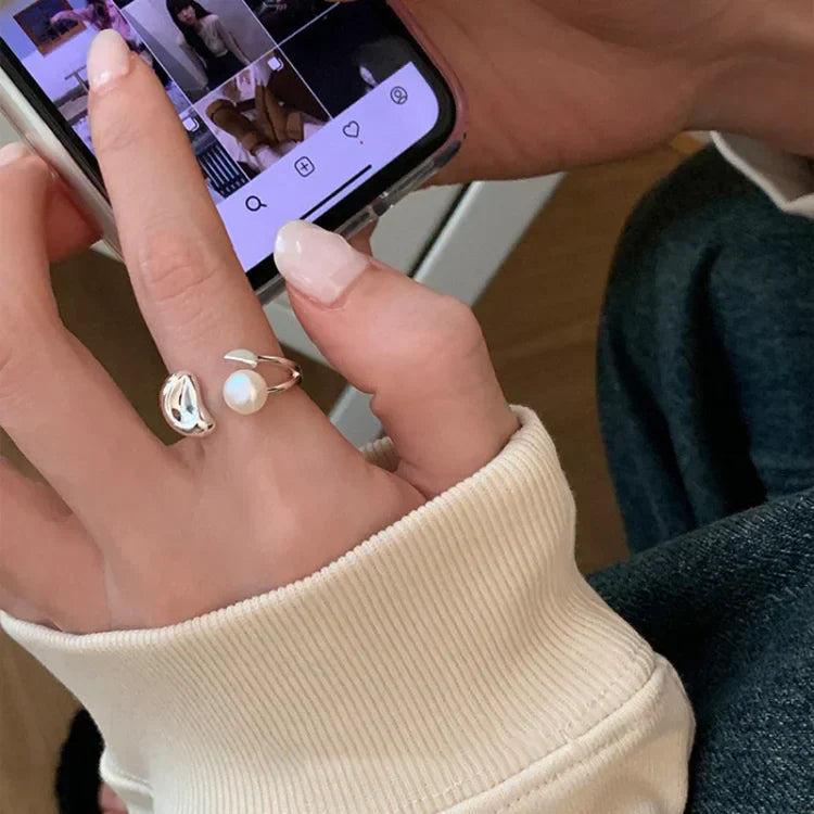 Pearl Tree Adjustable Ring - Elin-State of Style