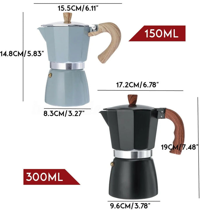 Percolator for Authentic Espresso On the Go - EspressoGo-Grey-150 ML-State of Style
