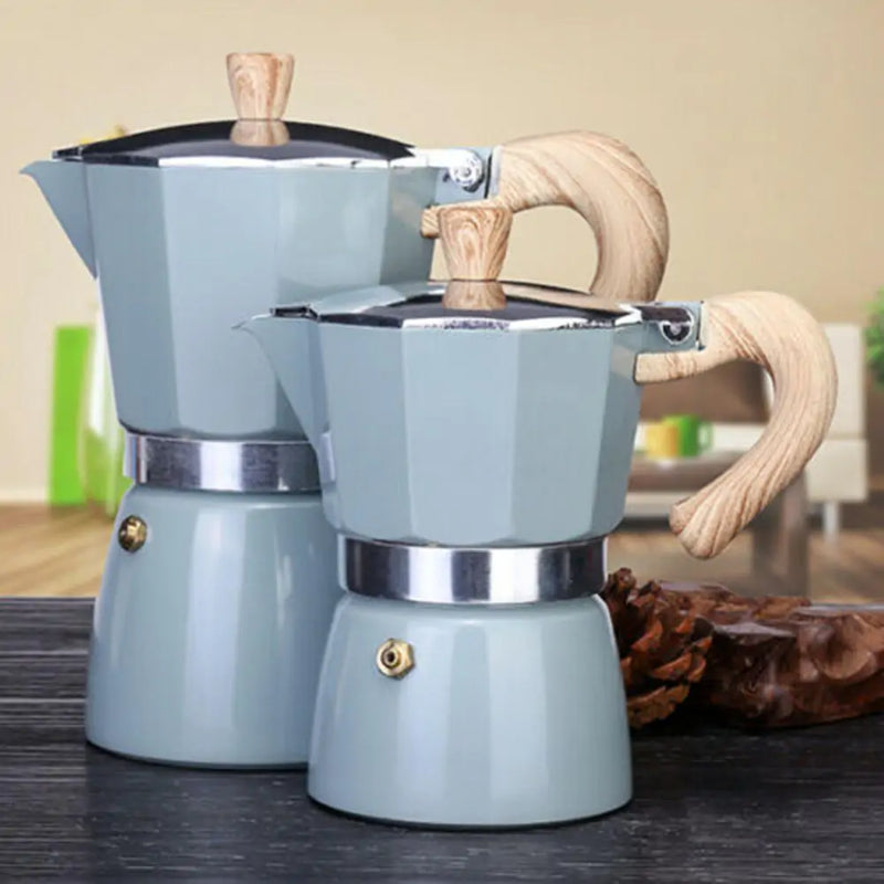Percolator for Authentic Espresso On the Go - EspressoGo-Grey-150 ML-State of Style