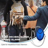 Personal Safety Alarm with LED Light (130 dB) - SafeSound-Purple-State of Style