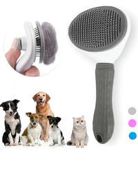 PET CARE BRUSH - SELF-CLEANING COMB FOR DOGS AND CATS-Grey-State of Style