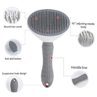PET CARE BRUSH - SELF-CLEANING COMB FOR DOGS AND CATS-Grey-State of Style