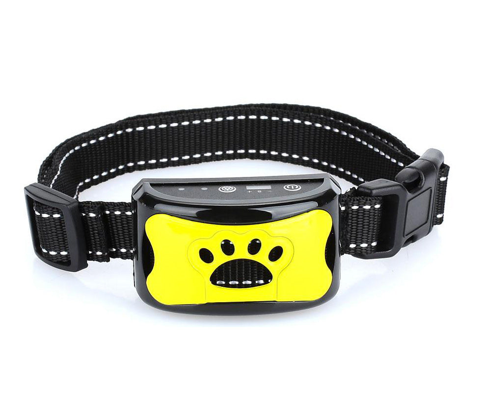 Pet-Friendly Anti-Bark Dog Training Collar - CalmVibes-Yellow-State of Style