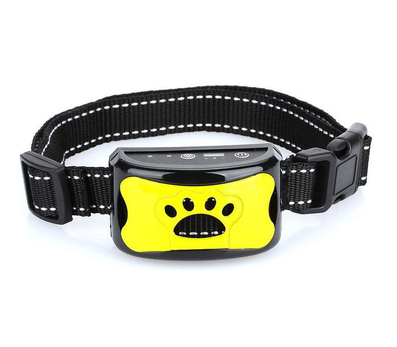Pet-Friendly Anti-Bark Dog Training Collar - CalmVibes-Yellow-State of Style