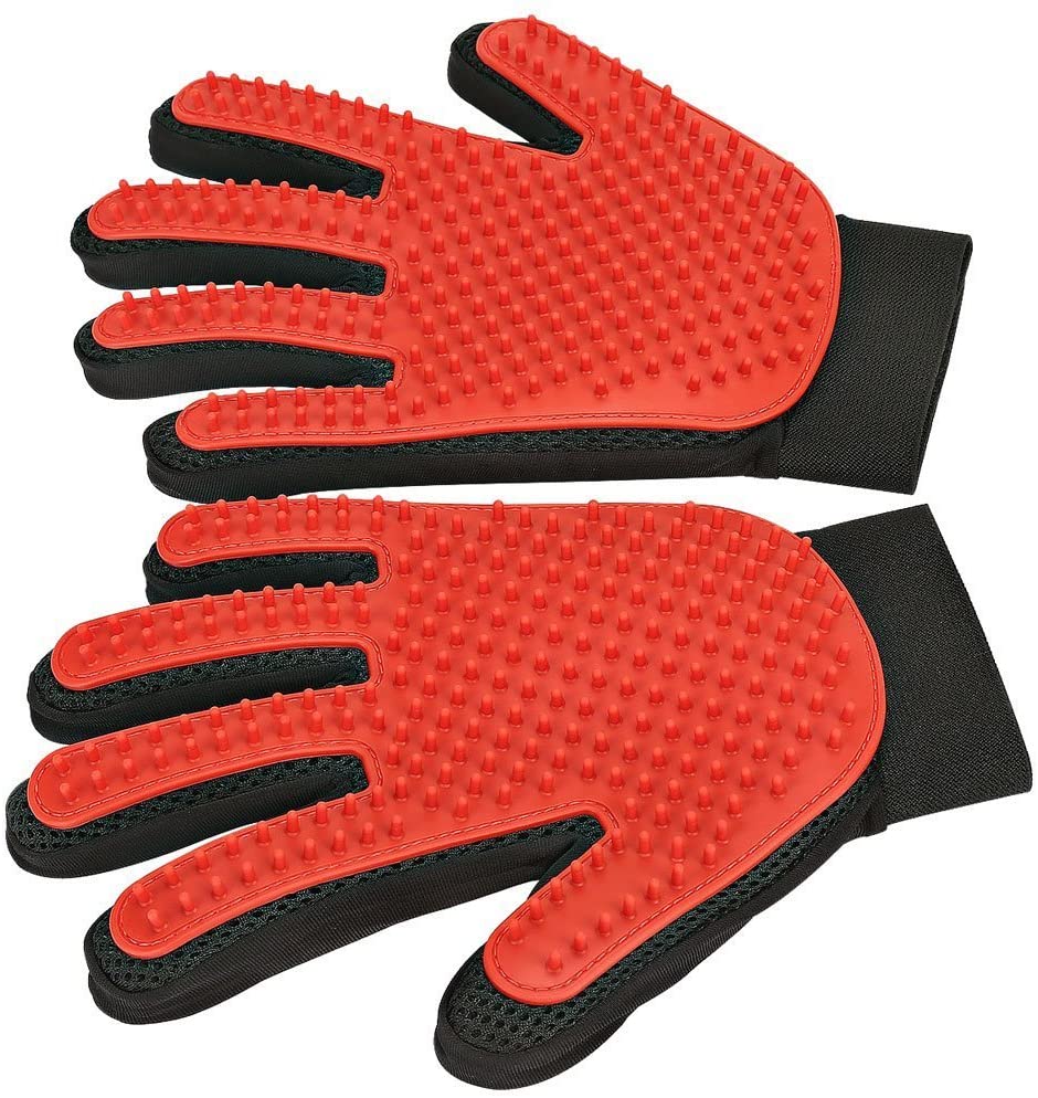 PET GROOMING GLOVE - SOFT AND EFFICIENT HAIR REMOVER FOR DOGS AND CATS-Pink-State of Style