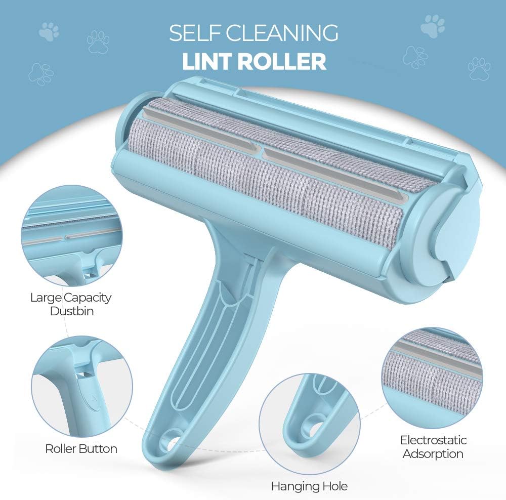 Pet Hair Remover - Self-Cleaning Lint Roller for Pets-White-State of Style