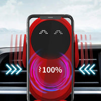 Phone holder with Wireless Charger – Voltix-Black-State of Style