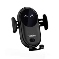 Phone holder with Wireless Charger – Voltix-Black-State of Style