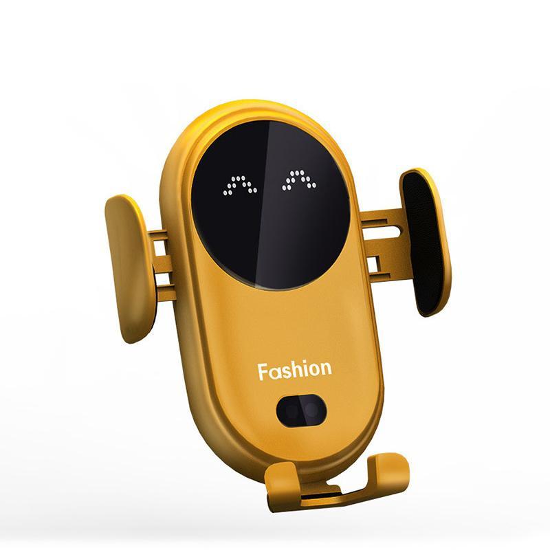 Phone holder with Wireless Charger – Voltix-Yellow-State of Style