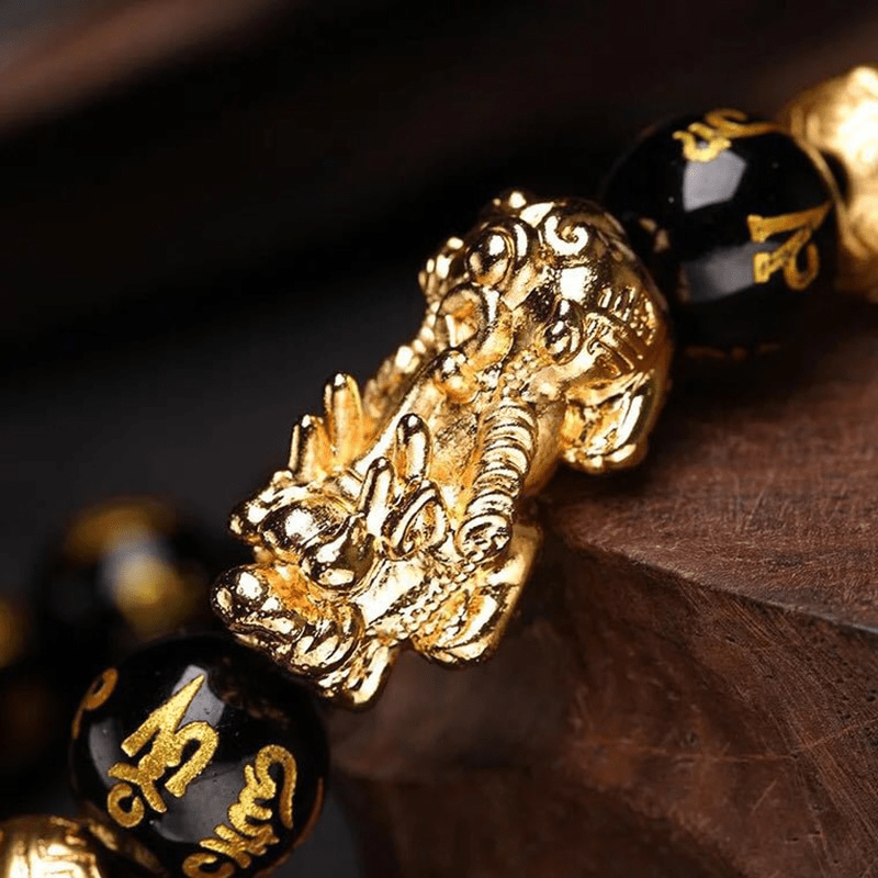 Pi Xiu Black Obsidian Bracelet - Kaelith-State of Style