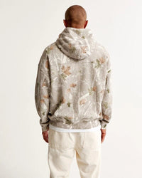 Cuddly autumn hoodie with back print – Love