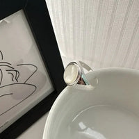 Pinctada Albina Silver Ring - Isla-Adjustable-State of Style