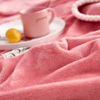 Pink Flannel Fleece Blanket - BlushCozy-Pink-70x100cm-State of Style