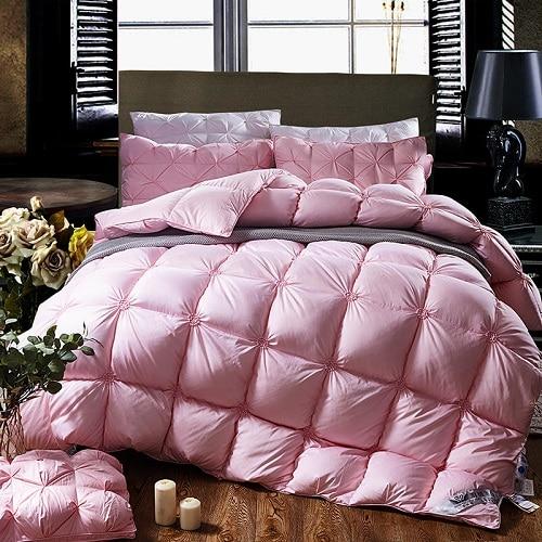 Piped Duvet made of 100% Goose Down - PlumeLux-Grey-200x230cm 3kg-State of Style