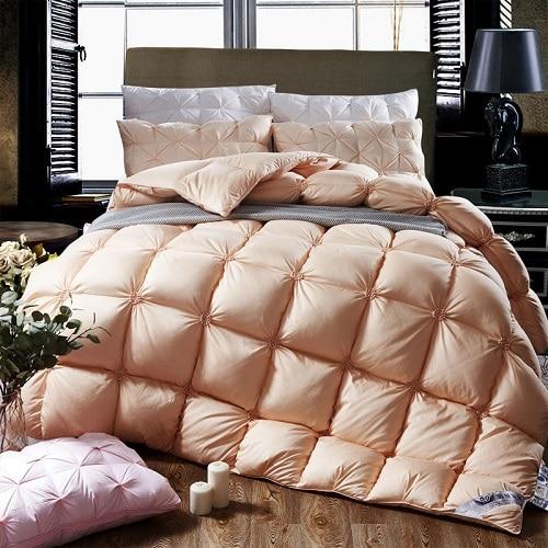 Piped Duvet made of 100% Goose Down - PlumeLux-Grey-200x230cm 3kg-State of Style