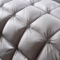 Piped Duvet made of 100% Goose Down - PlumeLux-Grey-200x230cm 3kg-State of Style