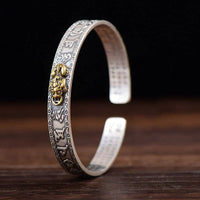 Pixiu Wealth Bracelet - Gold and Black Beads-State of Style