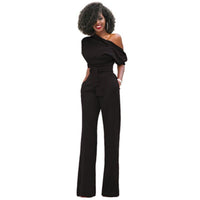 Plain Bodycon Women's Jumpsuit - Sofia-Black-S-State of Style