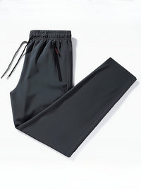 Plain Joggers with Zip Details - Milan-XS-Black-State of Style