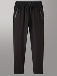 Plain Joggers with Zip Details - Milan-XS-Black-State of Style