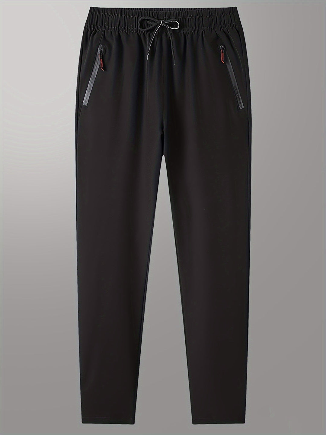 Plain Jogging Trousers with Zip Details - Milan-Black-XS-State of Style