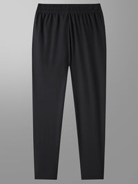 Plain Jogging Trousers with Zip Details - Milan-Black-XS-State of Style