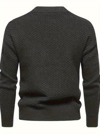 Plain Knitted Sweater for Men - Theo-Black-XS-State of Style