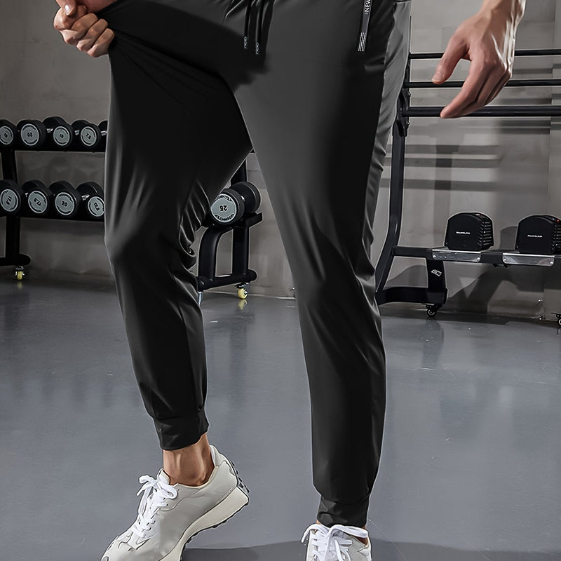 Plain Men's Sports Trousers with Pockets - Niels-Black Style 1-2XS-State of Style