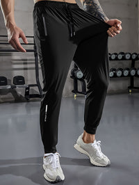 Plain Men's Sports Trousers with Pockets - Niels-Black Style 1-2XS-State of Style