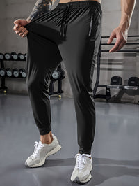 Plain Men's Sports Trousers with Pockets - Niels-Black Style 1-2XS-State of Style