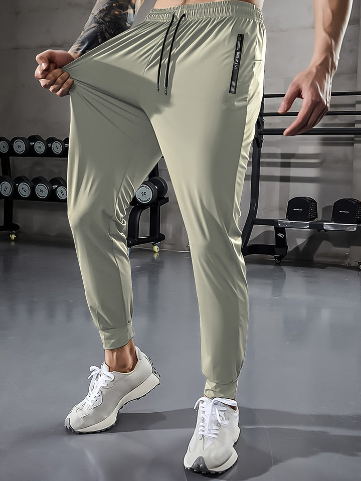 Plain Men's Sports Trousers with Pockets - Niels-Black Style 1-2XS-State of Style