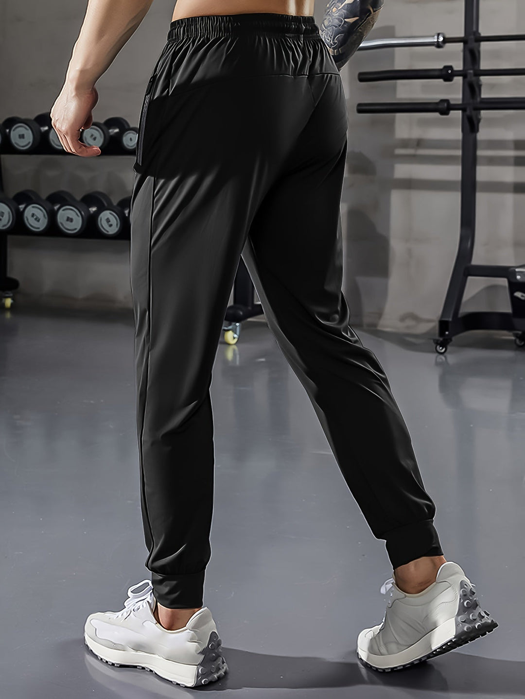 Plain Men's Sports Trousers with Pockets - Niels-Black Style 1-2XS-State of Style