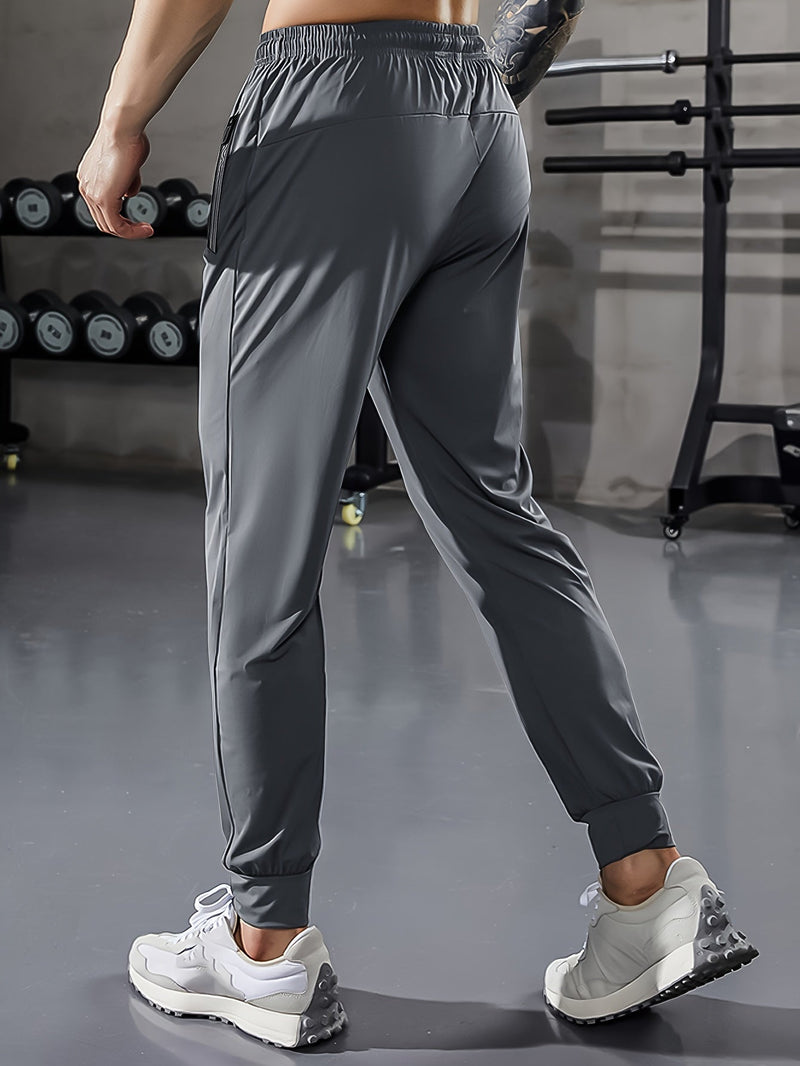 Plain Men's Sports Trousers with Pockets - Niels-Black Style 1-2XS-State of Style