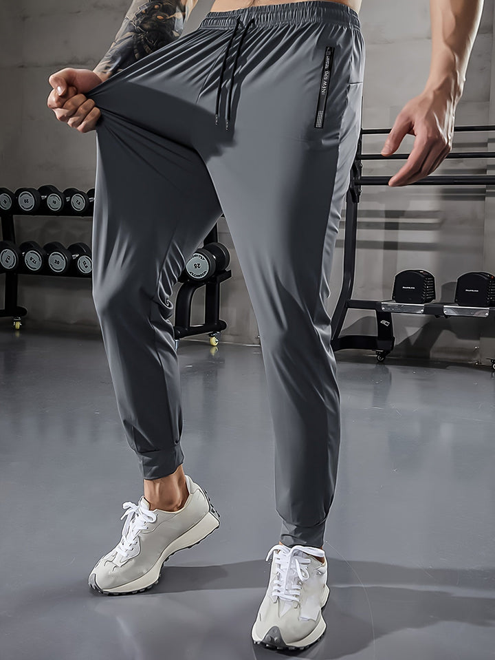 Plain Men's Sports Trousers with Pockets - Niels-Black Style 1-2XS-State of Style