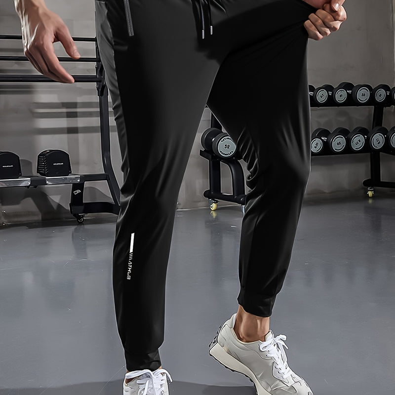 Plain Men's Sports Trousers with Pockets - Niels-Black Style 2-2XS-State of Style