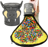 Play mat & Storage basket in one - Lino-Elephant-State of Style